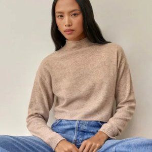 Reformation cropped cashmere turtle